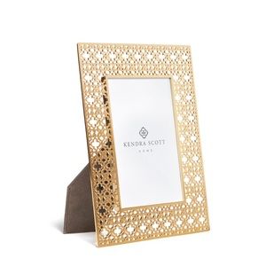 Kendra Scott 5”x 7” Filigree Photo Frame in Rose Gold Metal